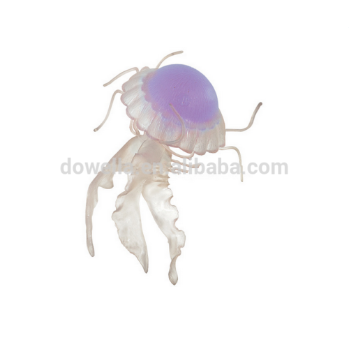 Glow in the dark plastic TPR flashing jellyfish